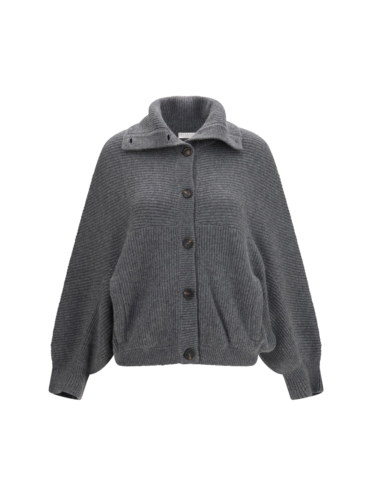 Brunello Cucinelli Women High Neck Cashmere Cardigan