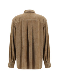 BRUNELLO CUCINELLI Brunello Cucinelli Women Snap-Button Shirt In Cashmere Blend
