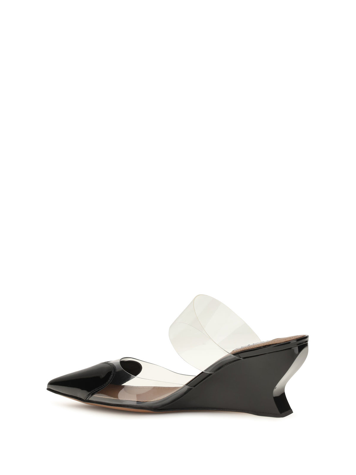 Alaïa Women Le Coeur Patent Leather Mules