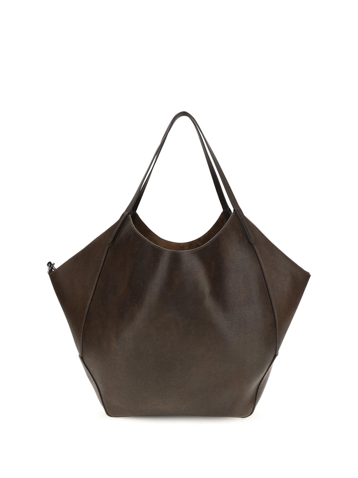 Brunello Cucinelli Women Leather Shopping Bag With Monili Detail