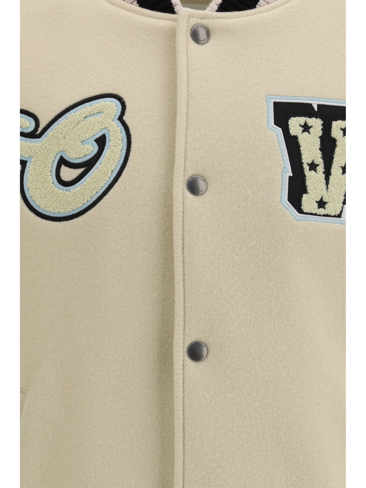 Off-White Men Varsity Star Logo Jacket