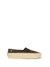Loewe Women Rio Suede And Raffia Espadrillas