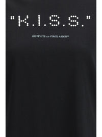 OFF-WHITE Off-White Women Kiss Quote T-Shirt