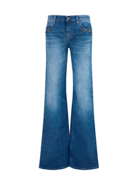 GUCCI Gucci Women Stretch Cotton Jeans With Horsebit