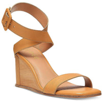 Bayley 35 Womens Leather Ankle Strap Wedge Sandals