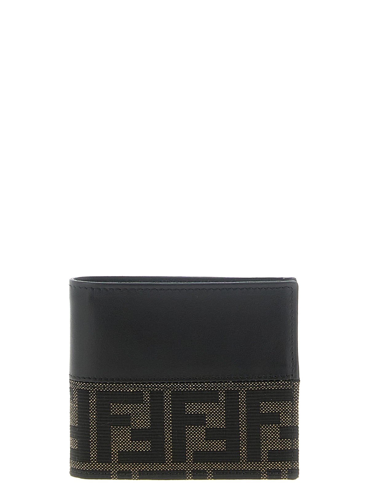 Fendi Men Two-Color Ff Jacquard Wallet