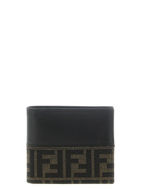 Fendi Men Two-Color Ff Jacquard Wallet