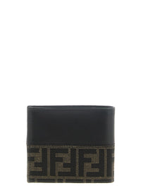 Fendi Men Two-Color Ff Jacquard Wallet