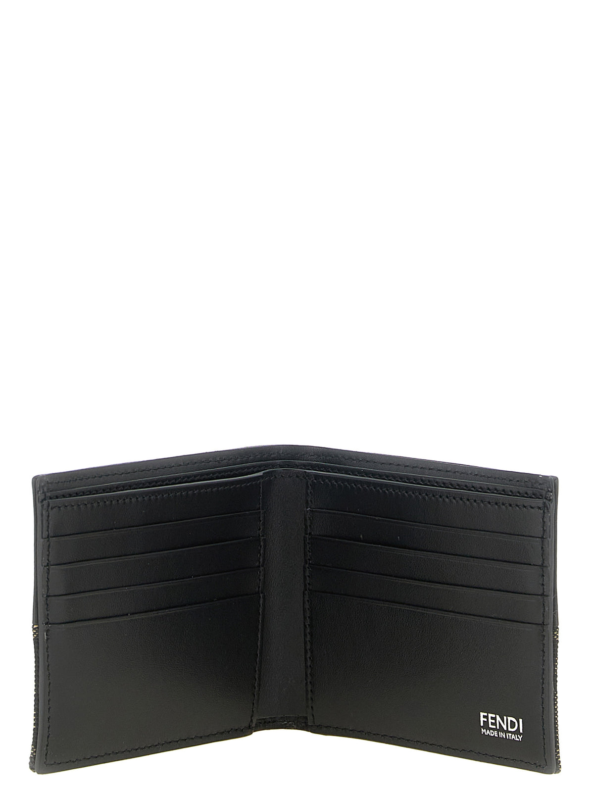 Fendi Men Two-Color Ff Jacquard Wallet