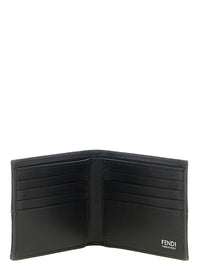 Fendi Men Two-Color Ff Jacquard Wallet