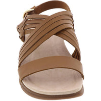 Marlis Womens Leather Padded Sole Slingback Sandals