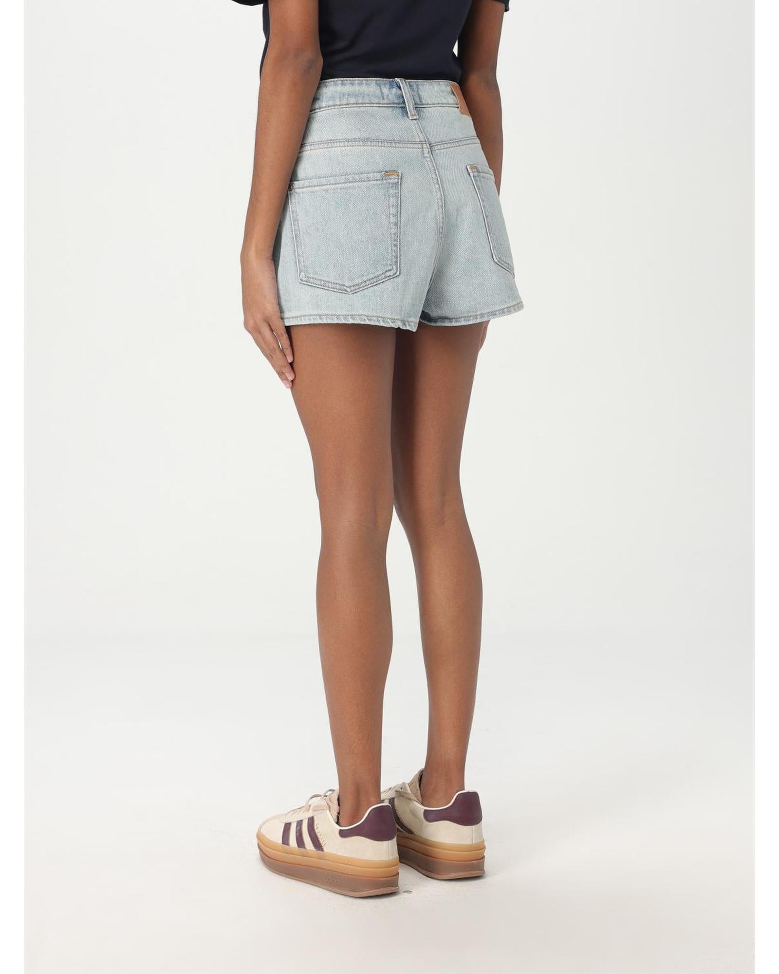 7 For All Mankind Denim Shorts Women Blue