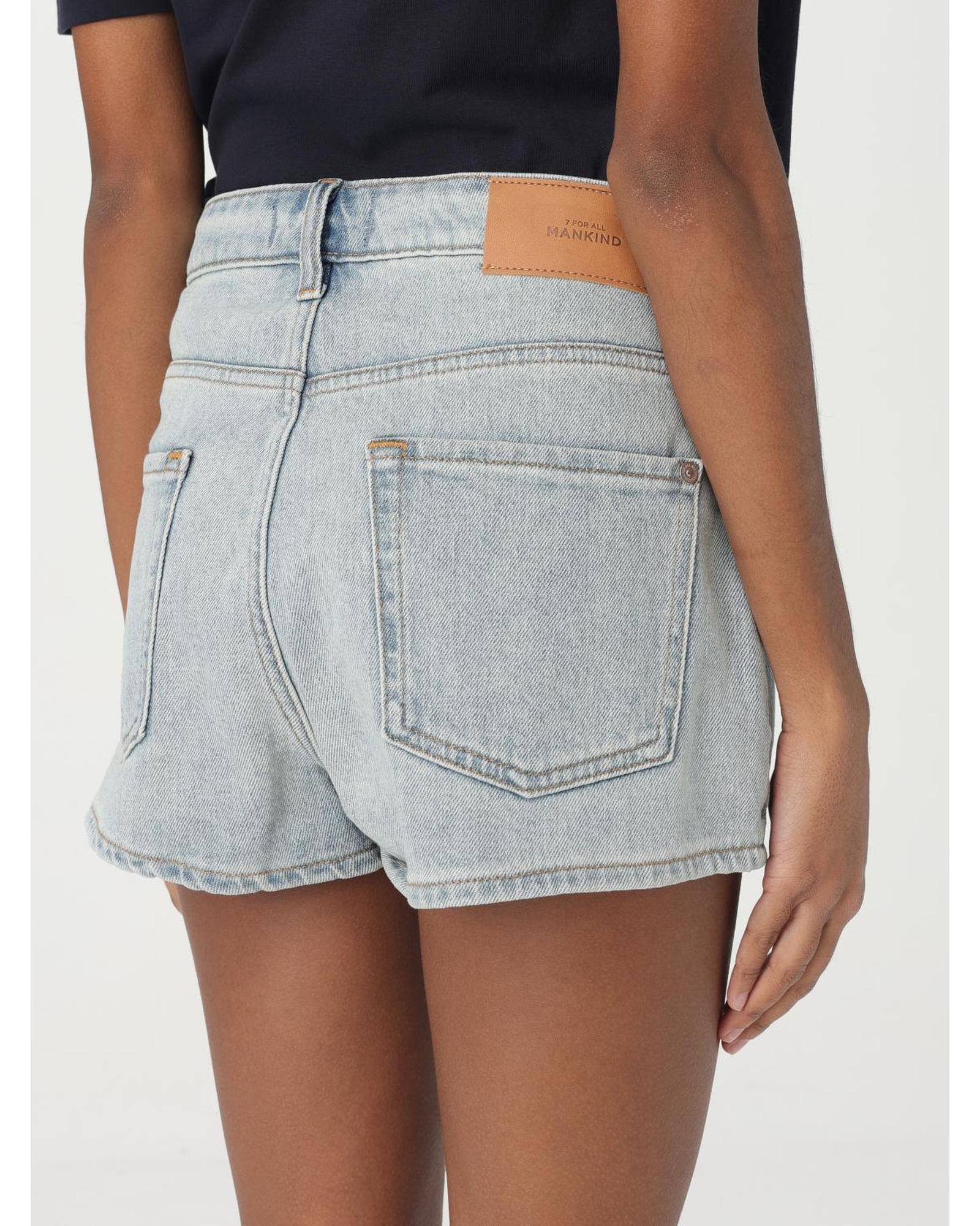 7 For All Mankind Denim Shorts Women Blue