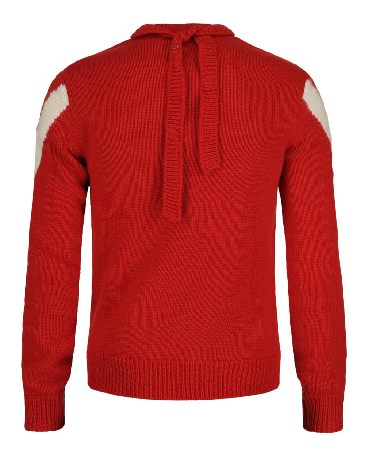 Valentino Valentino Mens Inlaid V Chevron Wool Sweater