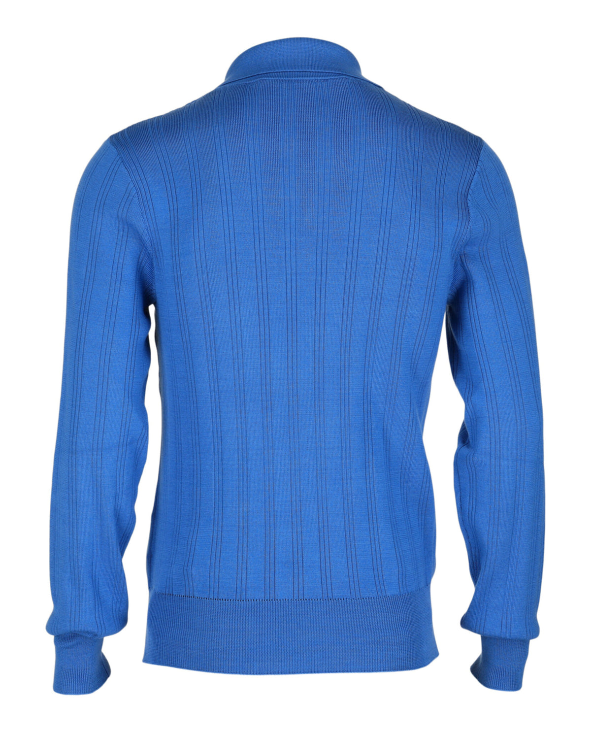 Valentino Valentino Mens Ribbed Knit Cotton Polo Sweater