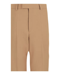 Valentino Valentino Mens Wool Tailored Cuffed Trousers