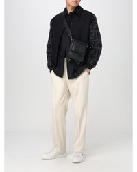 Fendi Mini Backpack Leather Zip Men Black Shoulder Bags