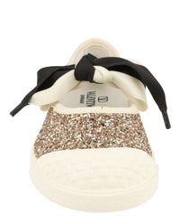 Valentino Womens Glitter Bay By Bay Ballerina Sneakers