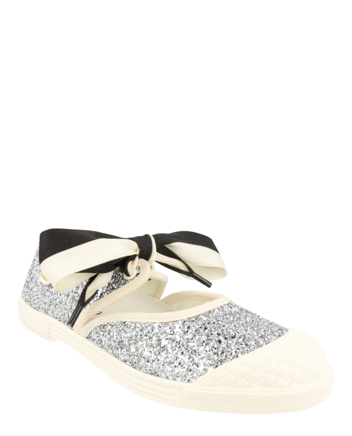 Valentino Valentino Womens Bay By Bay Glitter Ballerina Sneakers