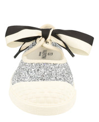 Valentino Valentino Womens Bay By Bay Glitter Ballerina Sneakers