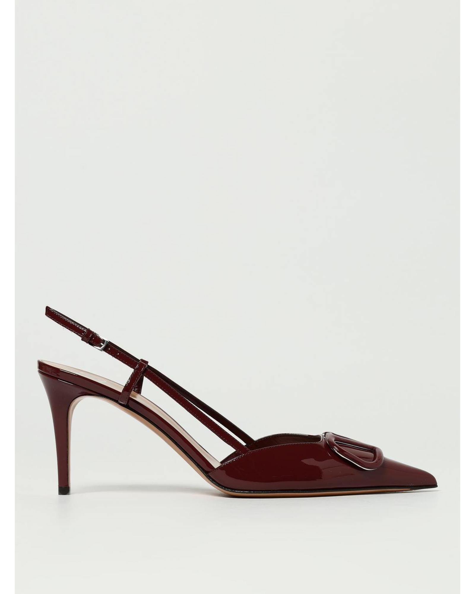 Valentino Garavani PointedToe Patent Leather Pumps Women Burgundy