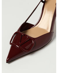 Valentino Garavani PointedToe Patent Leather Pumps Women Burgundy