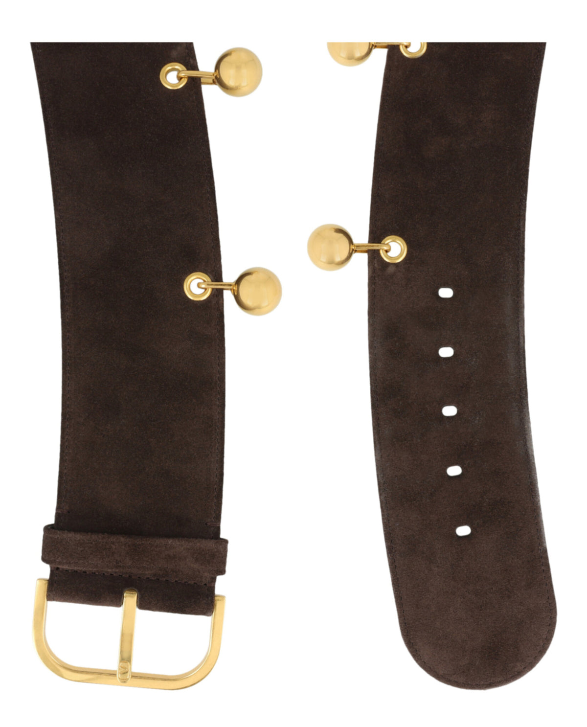 Valentino Valentino Womens Wide Suede Belt