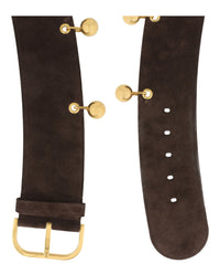 Valentino Valentino Womens Wide Suede Belt