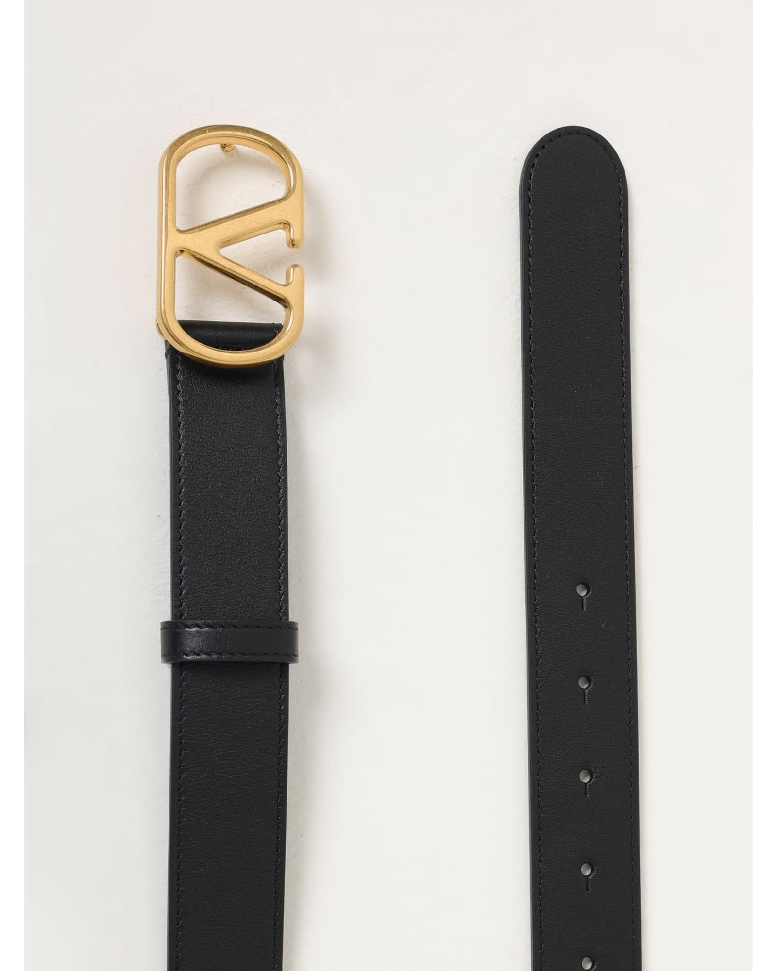 ベルト VALENTINO Woman Belt Black 7W2T0SM3IYR 0NO Valentino Garavani Belt Logo Buckle Women Black Belts – Bluefly
