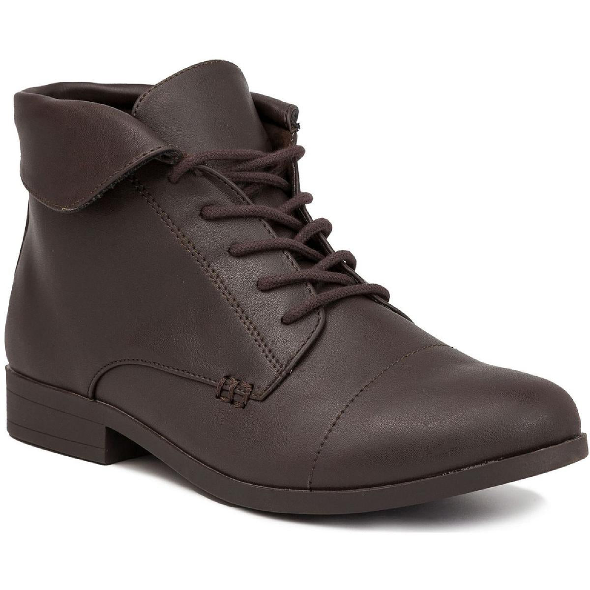 Clora Womens Padded Insole Ankle Combat & Lace-up Boots