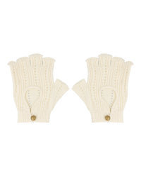 Valentino Valentino Mens Knit Fingerless Gloves