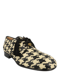 Valentino Valentino Mens MJ Blues Woven Leather Derby Shoes