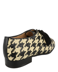 Valentino Valentino Mens MJ Blues Woven Leather Derby Shoes