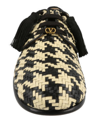 Valentino Valentino Mens MJ Blues Woven Leather Derby Shoes
