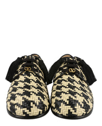 Valentino Valentino Mens MJ Blues Woven Leather Derby Shoes