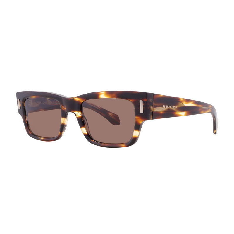 Salvatore Ferragamo SF2011S 216 Striped Brown/Brown