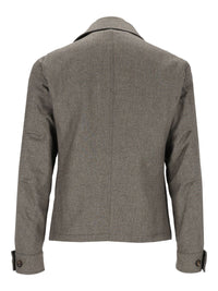 Eleventy Eleventy Men Wool And Cotton Safari Jacket