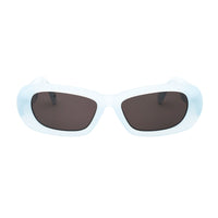 Palm Angels Sunglasses Cat Eye Full Rim, White Frame and Red Lens PERI107DANA0125