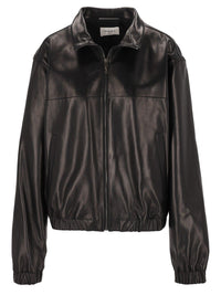 Saint Laurent Men Cassandre Lambskin Jacket
