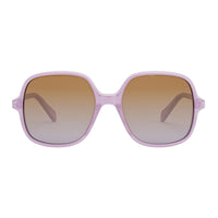 Celine Square Full Rim, with a Shiny Opal Lilac frame and Brown Gradient lens.