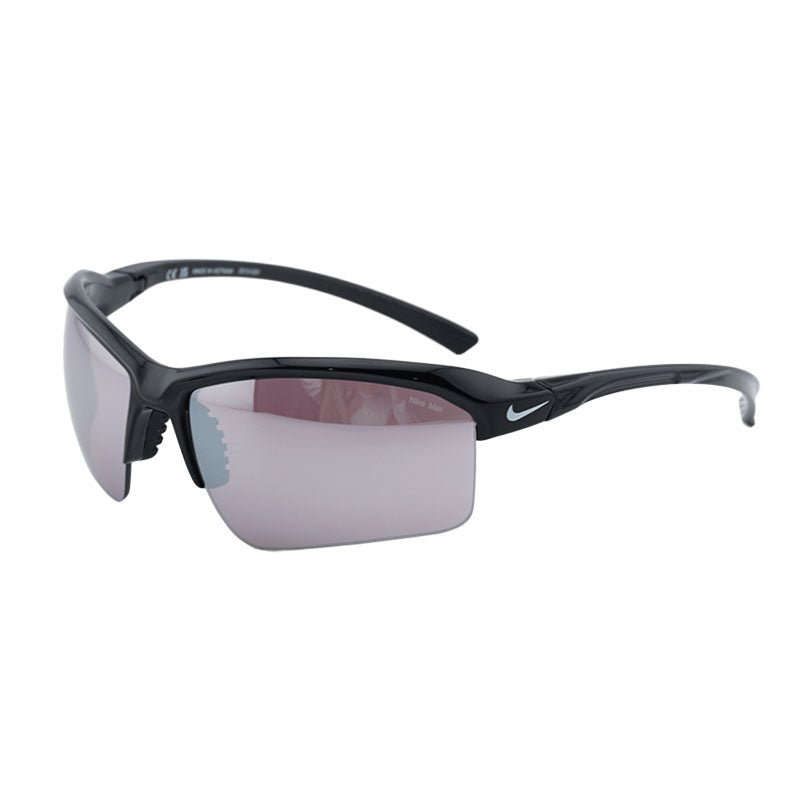 Nike Nike Sunglasses Square Semi Rim, Black Frame and Road Blue Mirror Lens NIKESKYLONRISETEAMIQ7185010