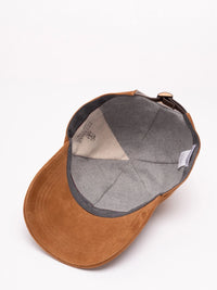 Brunello Cucinelli Men Suede Baseball Cap