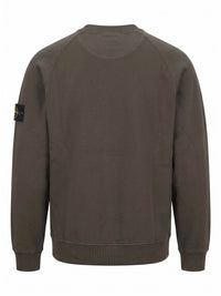 Stone Island Men Organic Cotton Fleece Sweatshirt