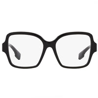 Burberry Eyeglasses Square Full Rim, Black Frame and Clear Demo Lenses Lens BE23743001