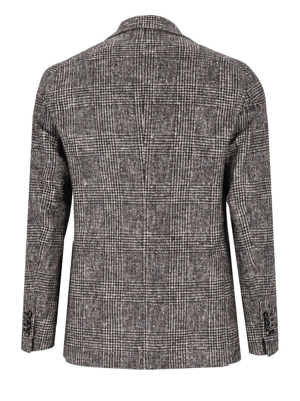 Tagliatore Tagliatore Men Prince Of Wales Alpaca Blazer