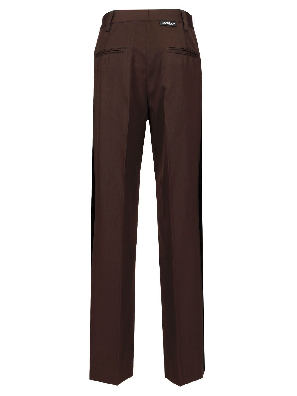 Off-White Women Wool Wide Leg Trousers