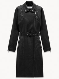 Saint Laurent Women Leather Coat