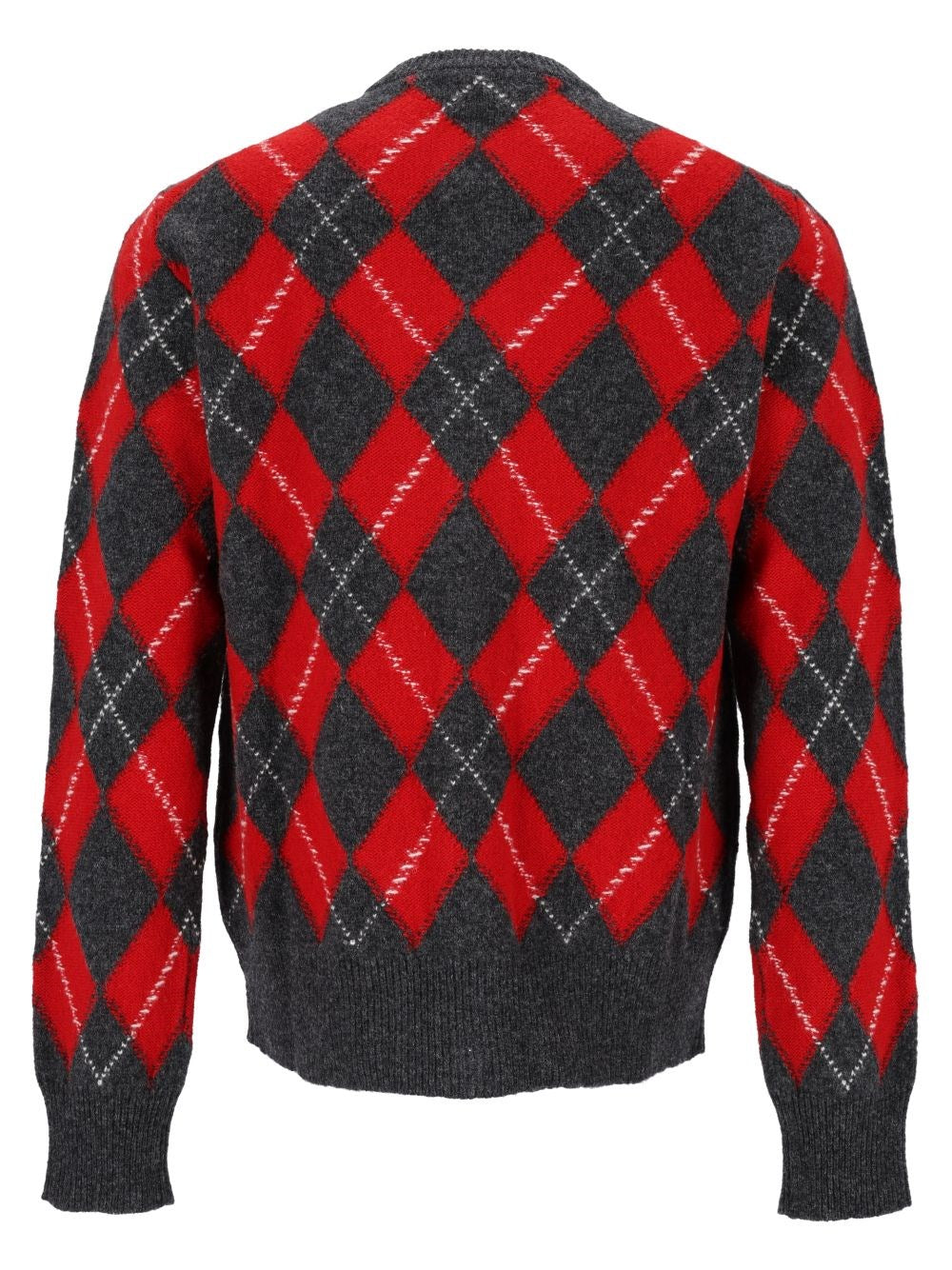 Ami Men Argyle Pattern Cardigan