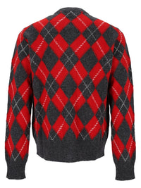 Ami Men Argyle Pattern Cardigan