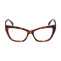 Max Mara Max Mara Eyeglasses Square Full Rim, Shiny Black Frame and Clear Demo Lens Lens MM5053005